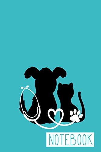 Stock image for Notebook: Veterinarian, Vet Tech, Veterinary Office Staff College Ruled Lined Notes Journal - Dog and Cat with Paw Print Stethoscope for sale by SecondSale