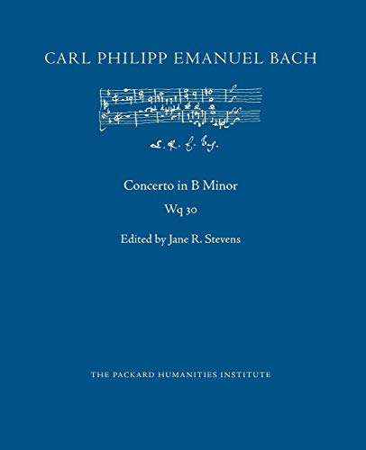 Beispielbild fr Concerto in B Minor, Wq 30 zum Verkauf von ThriftBooks-Dallas