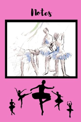 Stock image for Notes: Ballet Dancer Themed Pink Composition Notebook - 100 Pages (50 Sheets)   Wide-ruled White Paper - 6" x 9" - Glossy Paperback Cover for sale by Revaluation Books