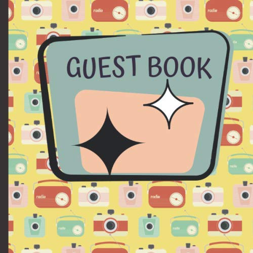 Stock image for Guest Book: 1950s Theme Party Guest Book Includes Gift Tracker and Picture Memory Section (1950s Party Guest Books) for sale by Revaluation Books