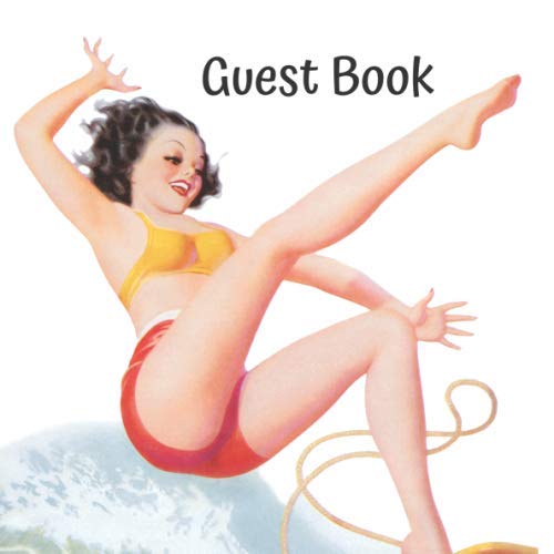 Stock image for Guest Book: 1950s Theme Party Guest Book Includes Gift Tracker and Picture Memory Section (1950s Party Guest Books) for sale by Revaluation Books