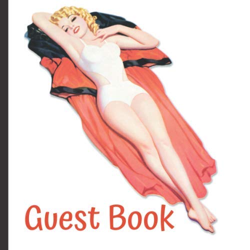 Stock image for Guest Book: 1950s Theme Party Guest Book Includes Gift Tracker and Picture Memory Section (1950s Party Guest Books) for sale by Revaluation Books