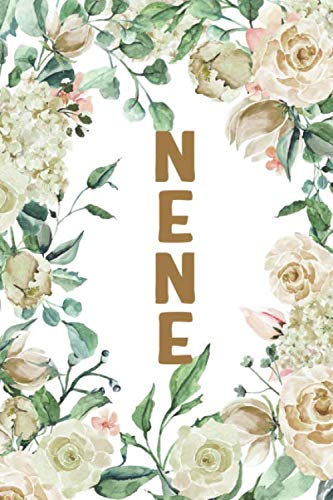 Beispielbild fr NENE: Nene Notebook, Cute Lined Notebook, Nene Gifts, Creme Flower, Floral zum Verkauf von Revaluation Books