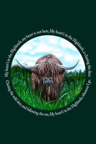 9781073524174: Scottish Highland Cow - My Heart's In The Highlands: Blank Lined Journal