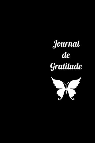 Stock image for Journal de Gratitude: Papillon, Carnet de notes noir lign. journal intime de 120 pages. Petit Journal Personnel for sale by Revaluation Books