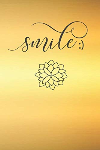 Imagen de archivo de Smile: Motivational Positive Inspirational Notebook Journal (6x9, 110 Lined Pages) a la venta por Revaluation Books