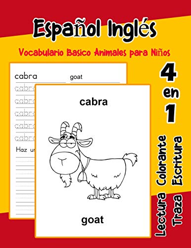 Imagen de archivo de Espaol Ingls Vocabulario Basico Animales para Nios: Vocabulario en espanol Ingles de preescolar knder primer Segundo Tercero grado (Vocabulario animales para nios en espaol) (Spanish Edition) a la venta por ShowMe D Books