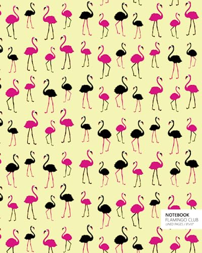 Immagine dell'editore per Notebook Flamingo Club: (Yellow Edition) Fun notebook 192 ruled/lined pages (8x10 inches / 20.3x25.4 cm / Large Jotter) venduto da Revaluation Books