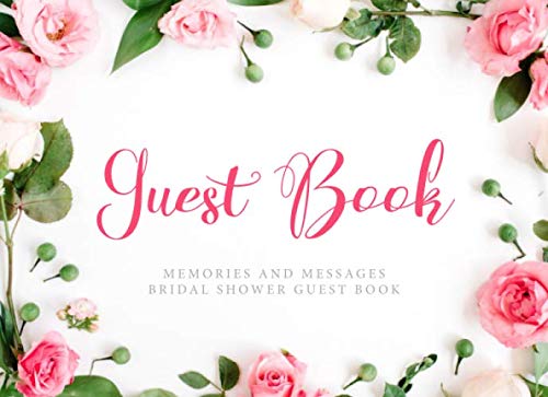 Stock image for Bridal Shower Guest Book: Pink Floral Guestbook Wedding Shower (Space for up to 50 Guests) for sale by Revaluation Books