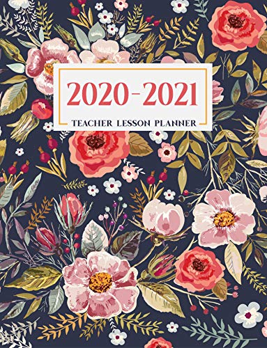 9781074511821: Teacher Lesson Planner: Weekly and Monthly Agenda Calendar | Academic Year - August Through July | Vintage Floral (2019-2020)
