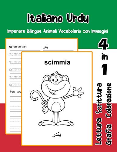 Stock image for Italiano Urdu Imparare Bilingue Animali Vocabolario con Immagini: Italian Urdu dizionario per bambini delle elementari a1 a2 ba b2 c1 c2 for sale by THE SAINT BOOKSTORE