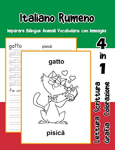 Stock image for Italiano Rumeno Imparare Bilingue Animali Vocabolario con Immagini: Italian romanian dizionario per bambini delle elementari a1 a2 ba b2 c1 c2 for sale by THE SAINT BOOKSTORE