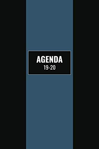 Stock image for Agenda 19-20: Juillet 2019 A Dcembre 2020 / 1 Semaine Sur 2 Pages / 18 Mois / Planificateur Motif Noir Et Bleu / Franais for sale by Revaluation Books