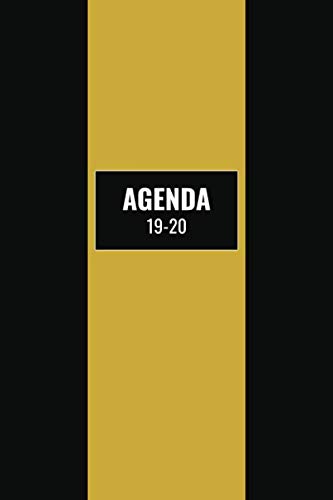 Stock image for Agenda 19-20: Juillet 2019 A Dcembre 2020 / 1 Semaine Sur 2 Pages / 18 Mois / Planificateur Motif Noir Et Or / Franais for sale by Revaluation Books