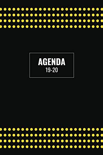Stock image for Agenda 19-20: Juillet 2019 A Dcembre 2020 / 1 Semaine Sur 2 Pages / 18 Mois / Planificateur Motif Noir Et Jaune / Franais for sale by Revaluation Books