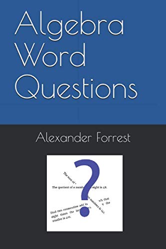 Imagen de archivo de Algebra Word Questions (Drill Questions) a la venta por Revaluation Books