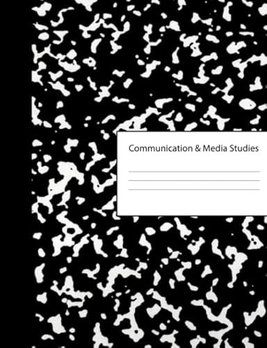 Stock image for Communication Media Studies: Blank Composition Book Writing Notebook Journal & Class Subject Name for Reference | Black & White Marble Cover | College . | For Note Taking & Homework Assignments for sale by Revaluation Books