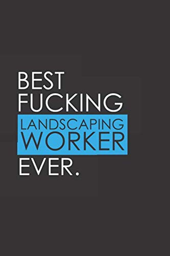 Imagen de archivo de Best Fucking Landscaping Worker Ever: Funny Notebook Journal Gag Gift Idea Under 10 Perfect for Friends Office Colleagues Family. Medium College-Ruled . Diary, 110 page, Lined, 6x9 (15.2 x 22.9 cm) a la venta por Revaluation Books