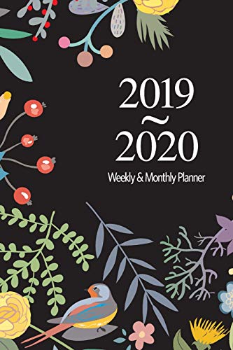 Stock image for 2019 - 2020 Weekly & Monthly Planner: 13 Month College & School Calender & Organizer (July 2019 - July 2020) US Floral & Black Edition for sale by Revaluation Books