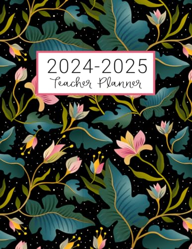 9781076236203: Teacher Planner: Lesson Plan for Class Organization | Weekly and Monthly Agenda | Academic Year August - July | Pink Floral Print (2019-2020)