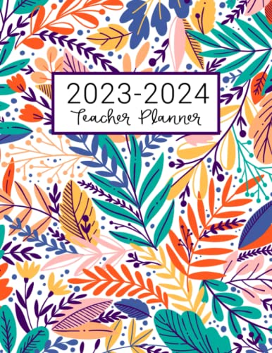 9781076236869: Teacher Planner: Lesson Plan for Class Organization | Weekly and Monthly Agenda | Academic Year August - July | Light Tropical Floral Print (2019-2020)