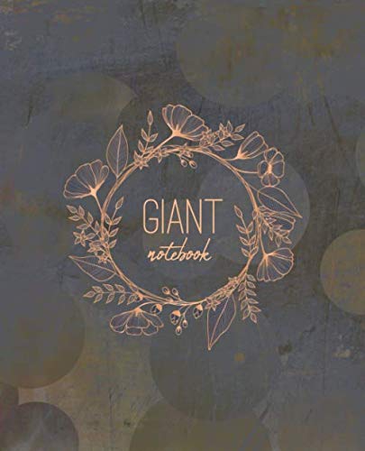 9781076264695: Giant Notebook | 800 Lined Pages, Floral Theme: 7.5 x 9.25 in, with Table of Contents and Page Numbers, Golding’s Large Journal Series