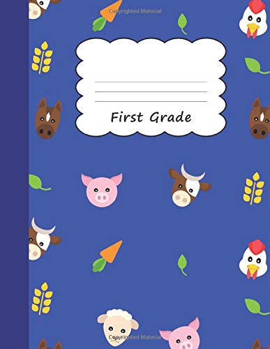 Stock image for First Grade: Animal Farm Large Blank Primary Handwriting Learn to Write Practice Paper | Creative Horse Sheep Pig Cow Carrot Livestock Farming & Zoo . Learning | Use Imagination to Create Tales for sale by Revaluation Books