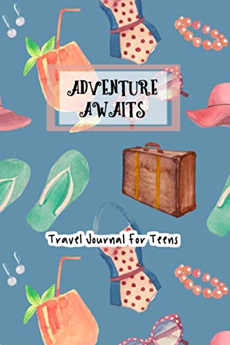 9781077120846: Adventure Awaits Travel Journal For Teens: Beach and Flip Flops Themed Vacation Notebook