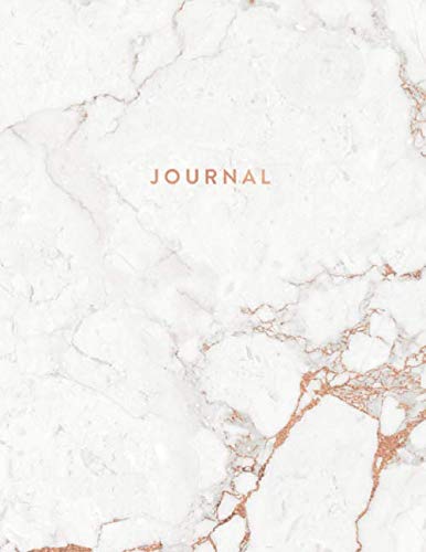 Stock image for Journal: College Ruled - Marble and Rose Gold | 8.5 x 11 - A4 Notebook (Marble and Gold Journals) for sale by Revaluation Books