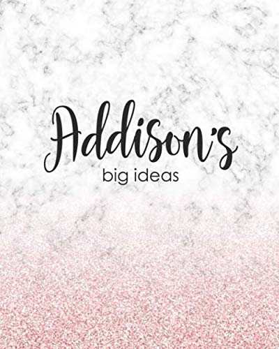 Beispielbild fr Addison's Big Ideas: Personalized Notebook - 8x10 Lined Women's Journal zum Verkauf von Revaluation Books