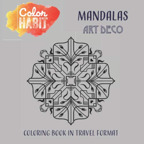 9781078181655: COLOR HABIT Coloring Book: Mandalas Art Deco