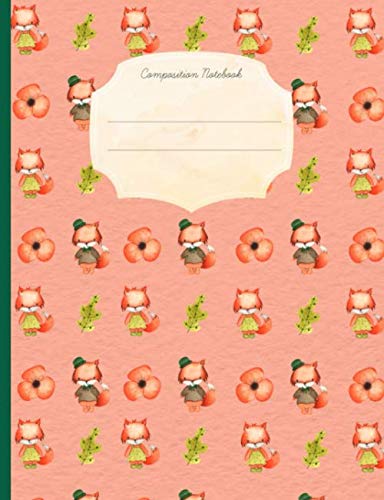 Stock image for Composition Notebook: Graph paper, Quad Ruled, Squared, Grid, Ideal for students, Design Work, 5x5. Orange, Fox for sale by Revaluation Books