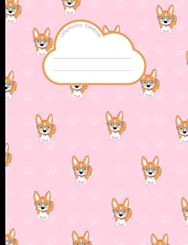 9781078326179: Composition Notebook: Graph paper, Quad Ruled, Squared, Grid, Ideal for students, Design Work, 5x5, Corgi, Pink
