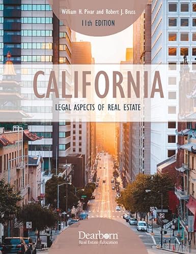 Stock image for California Legal Aspects of Real Estate, 11 Edition: An essential guide to CA Real Estate Laws, includes Unit Quizzes & over 200 Case Studies with real life scenarios (Dearborn Real Estate Education) for sale by GF Books, Inc.