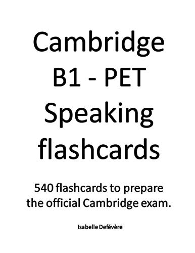 9781079044423: Cambridge B1 - PET Speaking flashcards