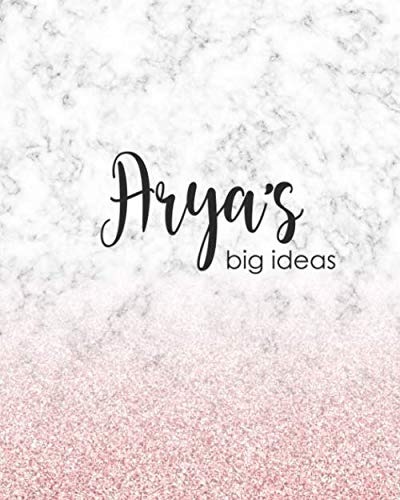 Beispielbild fr Arya's Big Ideas: Personalized Notebook - 8x10 Lined Women's Journal zum Verkauf von Revaluation Books