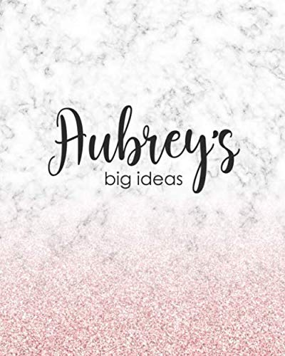 Beispielbild fr Aubrey's Big Ideas: Personalized Notebook - 8x10 Lined Women's Journal zum Verkauf von Revaluation Books