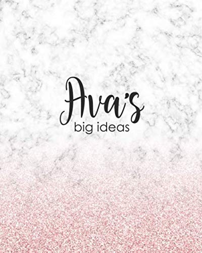 Beispielbild fr Ava's Big Ideas: Personalized Notebook - 8x10 Lined Women's Journal zum Verkauf von Revaluation Books