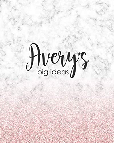 Beispielbild fr Avery's Big Ideas: Personalized Notebook - 8x10 Lined Women's Journal zum Verkauf von Revaluation Books