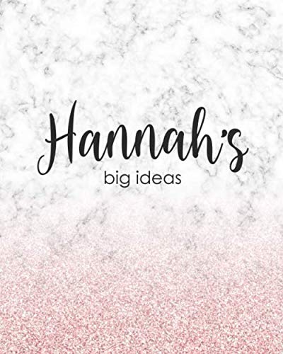 Beispielbild fr Hannah's Big Ideas: Personalized Notebook - 8x10 Lined Women's Journal zum Verkauf von Revaluation Books