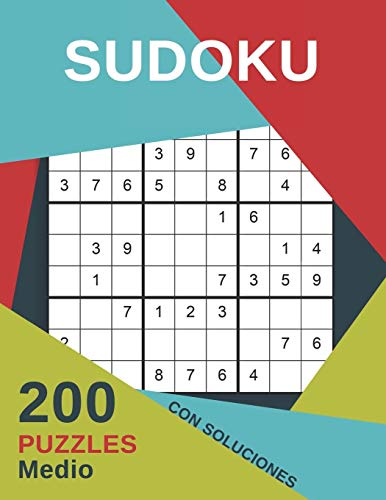 Imagen de archivo de Sudoku 200 Puzzles Medio Con Soluciones: Juego De Lgica Para Adultos - Para adictos a los nmeros - Rompecabeza 9x9 Clsico (Spanish Edition) a la venta por Lucky's Textbooks