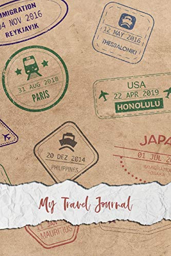 Beispielbild fr My Travel Journal: Vacation Diary & Notebook | 6 x 9", blank, 100 pages | Great farewell gift for the world trip, year abroad, semester abroad or au . yourself | Passport style and vintage look | zum Verkauf von Revaluation Books