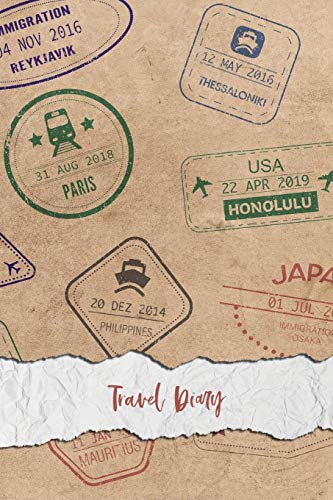 9781080076079: Travel Diary: Vacation Journal & Notebook | 6 x 9