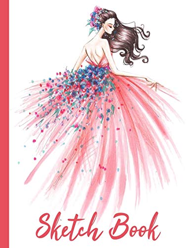 Stock image for Sketch book: Practice Drawing, Doodle, Paint, Write: Large Sketchbook And Creative Journal (Beautiful Pink Fashion Lady cover) for sale by Big River Books