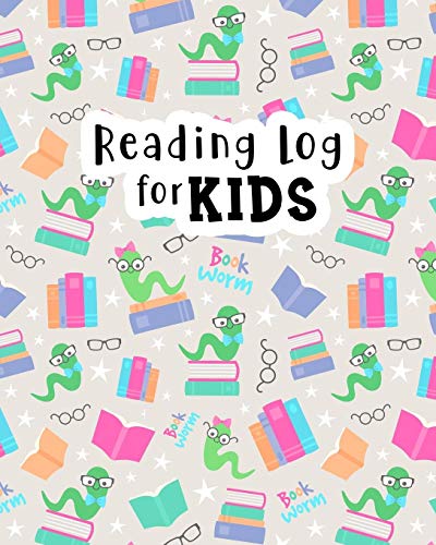 Stock image for Reading Log for Kids: Book Worm Reading Journal for Children - Your Kids Can Keep Track of All the Books They Read - 8 x 10 Inches - 100 Pages with Reading Review on Each Page (Kids Reading Journals) for sale by Revaluation Books