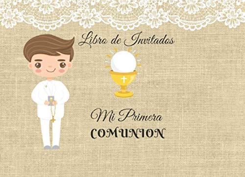  Mi primera comunión: Libro de firmas comunión (Spanish  Edition): Zozomy Studio: Libros