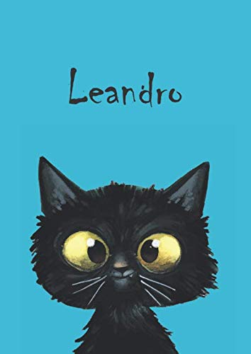 Beispielbild fr Leandro: Katze - Notizbuch / Malbuch - DIN A4 - blanko - glnzendes Coverfinish zum Verkauf von Buchpark