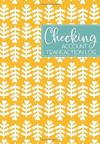 Stock image for Checking Account Transaction Log: Register Book - Balance Ledger For Personal or Business Bank Account - Modern Leaf for sale by Revaluation Books