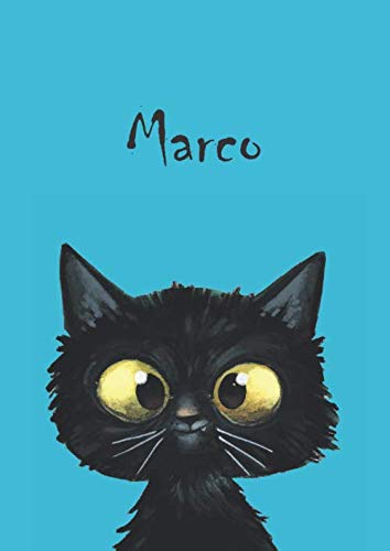 Beispielbild fr Marco: Katze - Notizbuch / Malbuch - DIN A4 - blanko - glnzendes Coverfinish zum Verkauf von Buchpark