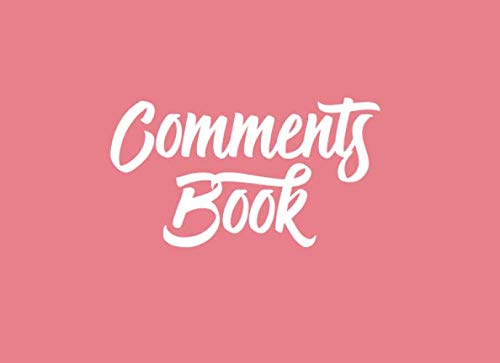 Stock image for Comments Book for Visitors and Guests for sale by Revaluation Books